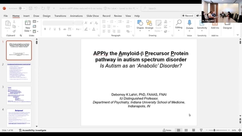 Thumbnail for Neuropsychiatry Group Meeting - Debomoy Lahiri, PhD, FAAAS, FNAI - September 5, 2025