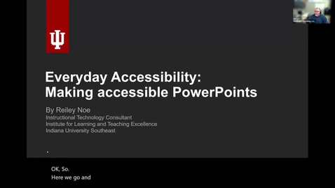 Thumbnail for Everyday accessibility: Making accessible PowerPoints