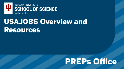 Thumbnail for USAJOBS Overview &amp; Resources