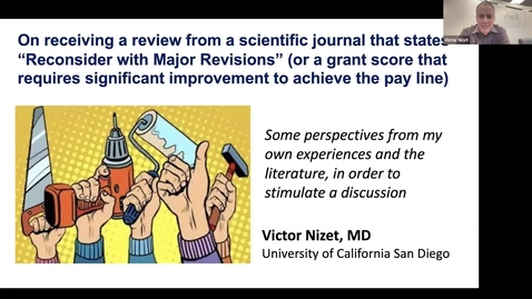 Thumbnail for MPRINT Webinar Series: 02/07/2023 | Victor Nizet, MD | &quot;Responding to Reviewers&quot;