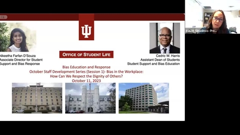 Thumbnail for October Staff Development Series- Session 1- Bias in the Workplace: How Can We Respect the Dignity of Others?