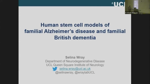 Thumbnail for SNRI Seminar Series: Selina Wray, PhD | April 4th, 2024