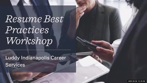 Thumbnail for LIS Week Resume Workshop &amp; Virtual Career Fair Preparation