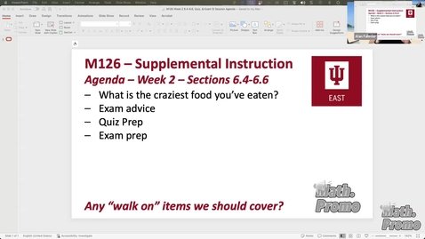 Thumbnail for SP26 M126 Week 2 TA Session