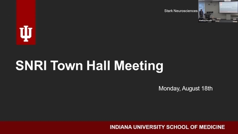 Thumbnail for SNRI Town Hall August 2025