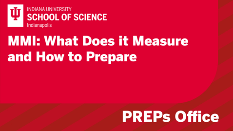 Thumbnail for MMI: What does it measure and how to prepare