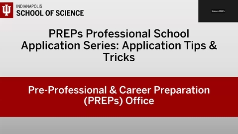 Thumbnail for Professional School Application Tips &amp; Tricks