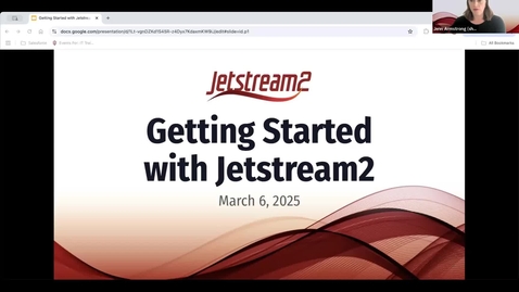 Thumbnail for Getting Started with Jetstream2 | March 6, 2025