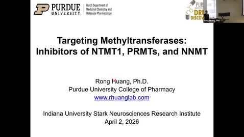 Thumbnail for SNRI Seminar Series: Rong Huang, PhD | April 2, 2026