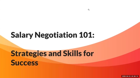 Thumbnail for LIS Career Week 2026: LIS Salary Negotiation