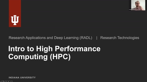 Thumbnail for Intro to HPC | 1-29-26