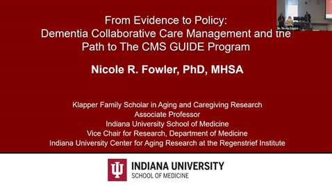 Thumbnail for SNRI Membership Seminar: Nicole Fowler, PhD
