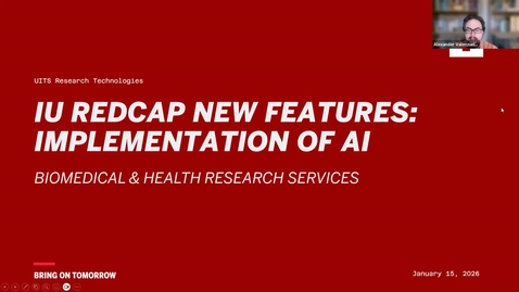 Thumbnail for New Features in REDCap: AI | 1-15-26