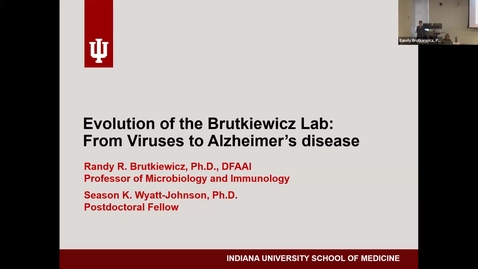 Thumbnail for SNRI Seminar Series: Randy Brutkiewicz, PhD &amp; Season Johnson, PhD | December 11, 2025