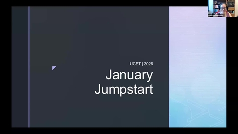 Thumbnail for January Jumpstart, Jan. 7, 2026: UCET Workshops