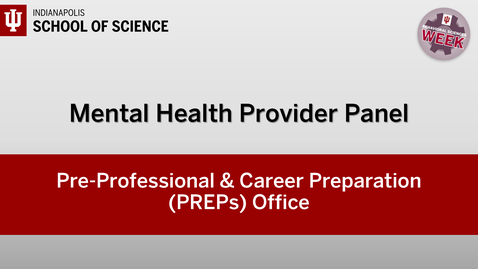 Thumbnail for Mental Health Provider Panel (March 4, 2025)