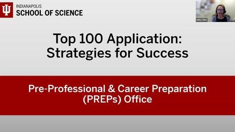 Thumbnail for Top 100 Application Prep Session (11/20/2025)
