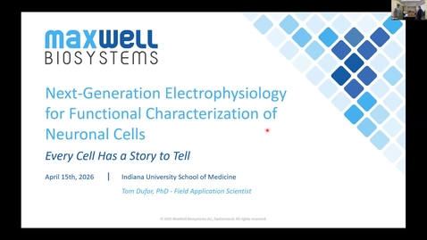 Thumbnail for Special Seminar: Maxwell Biosystems | April 15, 2026