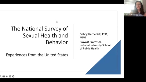 Thumbnail for National Survey of Sexual Health and Behavior: Debby Herbenick
