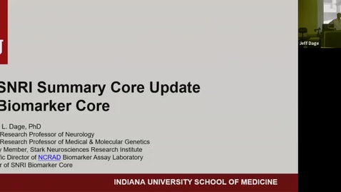 Thumbnail for SNRI Summer Core Series: Biomarker Core Update