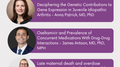 Thumbnail for entry MPRINT Webinar Series: 04/04/23 Anna Patrick, MD, PhD; James Antoon, MD, PhD, MPH &amp; Ashley Leech, PhD, MS VUMC Support Pool Recipients