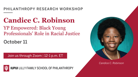 Thumbnail for Philanthropy Research Workshop Series