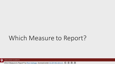 Thumbnail for K300 L04 Mod 05 Which Measure of CT to Report