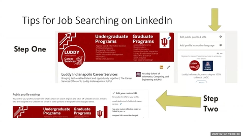 Thumbnail for LIS Career Week 2026: Luddy Career Services LinkedIn Workshop