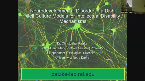 Thumbnail for SNRI Seminar Series: Christopher Patzke, PhD | March 7th, 2024