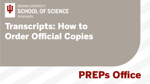 Thumbnail for Transcripts: How to Order Official Copies