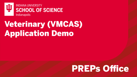 Thumbnail for Veterinary (VMCAS) Application Demo