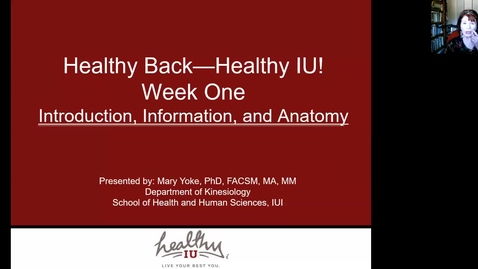 Thumbnail for Healthy Back Series 1 of 6 - Fall 2024