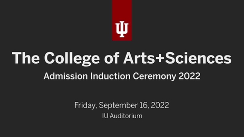 Thumbnail for COAS Direct Admission Induction Ceremony 2022