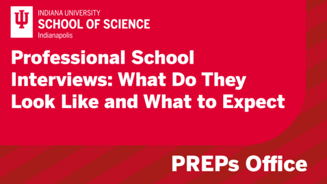 Thumbnail for Professional School Interviews: What do they look like and what to expect