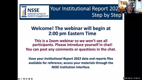 Thumbnail for entry Your NSSE Institutional Report 2022: Step-by-Step
