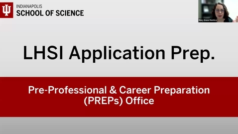 Thumbnail for PREPs: LHSI Application Prep. Session (2/5/2025)