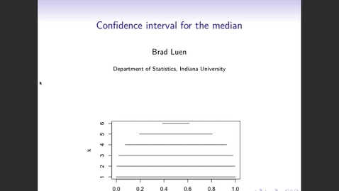 Thumbnail for Confidence interval for the median