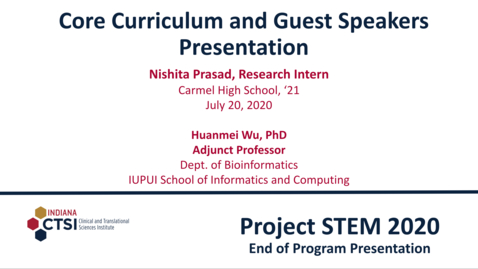 Thumbnail for entry Nishita Prasad Curriculum Presentation