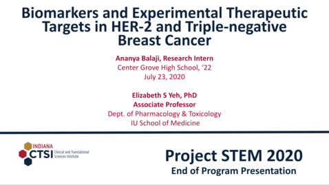 Thumbnail for Ananya Balaji Mentor Presentation
