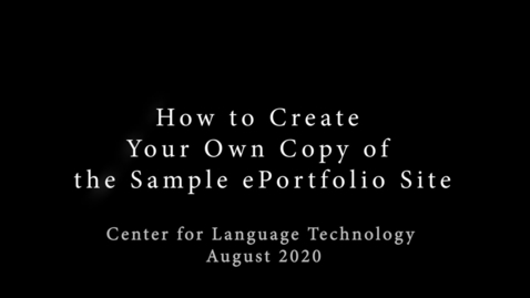 Thumbnail for Create a copy of language portfolio site August 2020