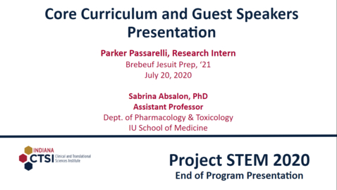 Thumbnail for Parker Passarelli Curriculum Presentation