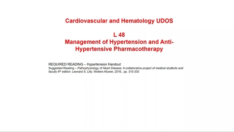 Thumbnail for entry Antihypertensive Drug Classes