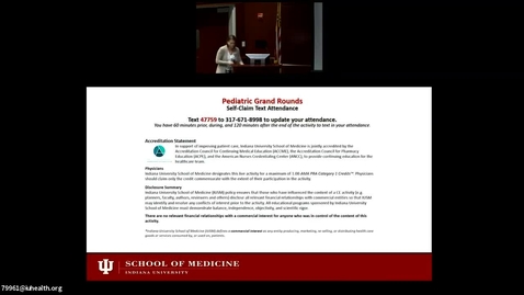 Thumbnail for &quot;Positive newborn screening for SCID: Now what?&quot; Pediatric Grand Rounds Lecture Series 2019