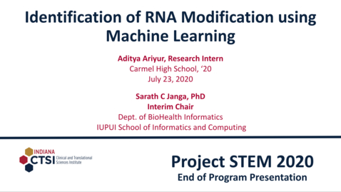 Thumbnail for Aditya Ariyur Mentor Presentation