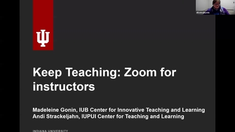 Thumbnail for Keep Teaching: Zoom for instructors (03.13.2020)