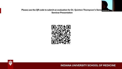 Thumbnail for Senior Seminar 3/24/2025: “Laboratory Testing in Addiction Medicine” Quinton Thompson and “Brain Death: History and Current Guidelines” Fares Elgendy
