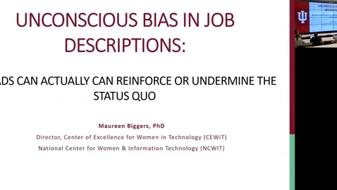 Thumbnail for entry Unconscious Bias in Job Ads with Maureen Biggers 