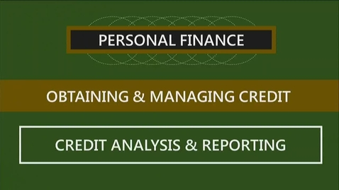Thumbnail for F260 06-2 Credit Analysis &amp; Reporting