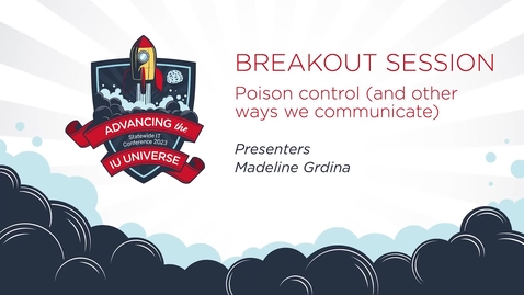 Thumbnail for 9am - Poison control (and other ways we communicate)