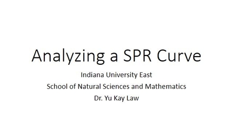 Thumbnail for Analyzing a SPR Curve